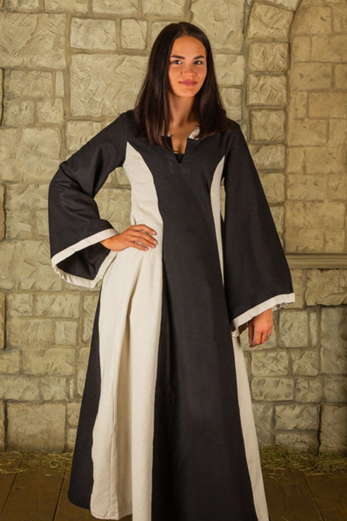 Medieval dress iris, black/cream