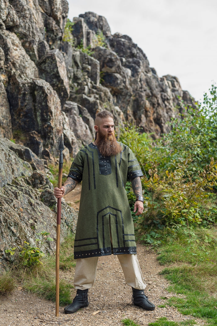 Tunic Viking jarl Rollo, green