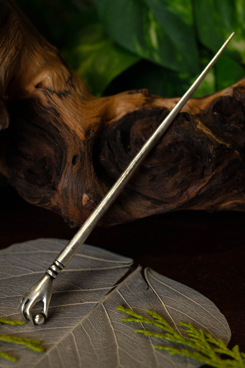 Romeinse haarpin Silchester, verzilverd brons