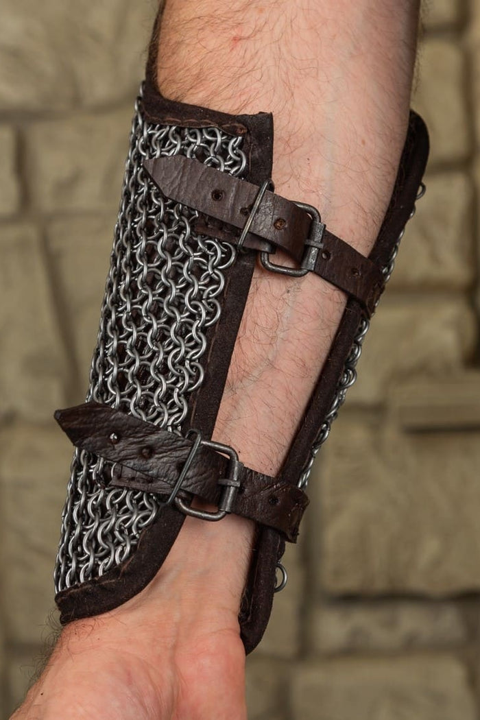Connor chainmail bracers, forearm guards, 8 mm