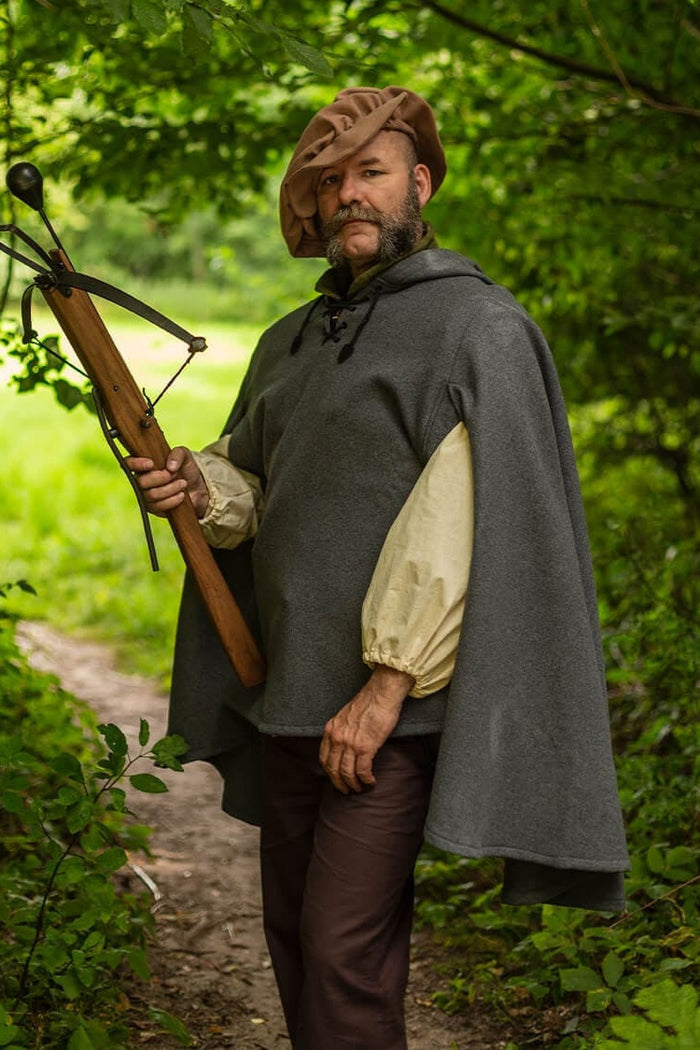 Gardecorp, travel cloak Raven, wool blend, grey