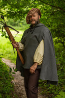 Gardecorp, travel cloak Raven, wool blend, grey