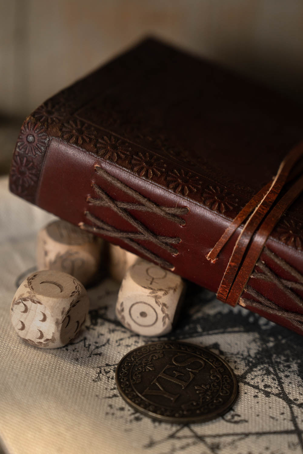 Leather journal knight