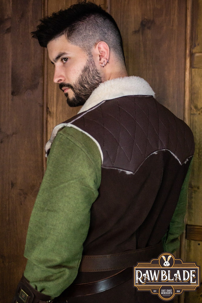 Winter coat Dimitru, wool blend, brown