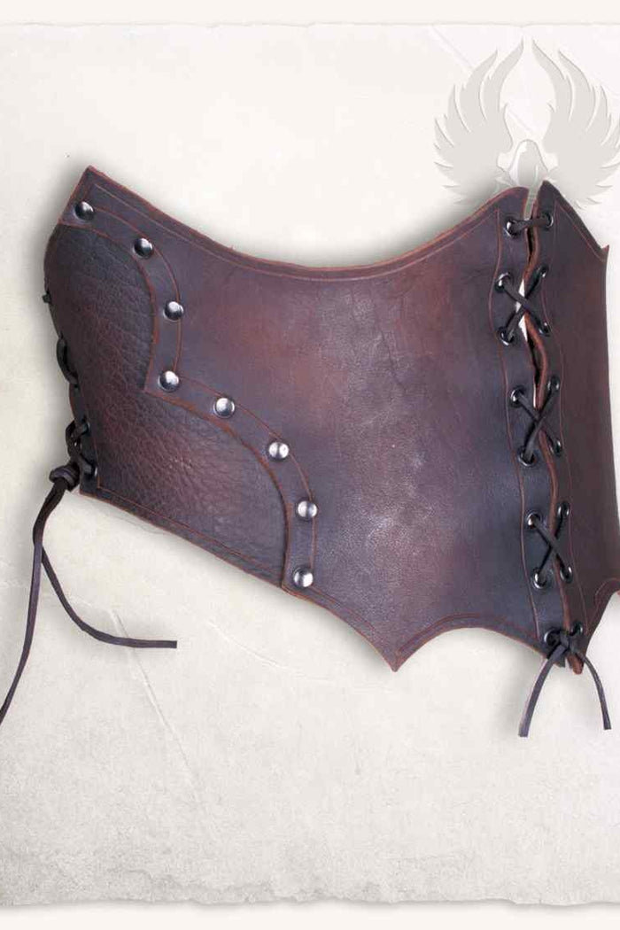 Corset Maren, brown leather