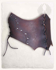 Corset Maren, brown leather