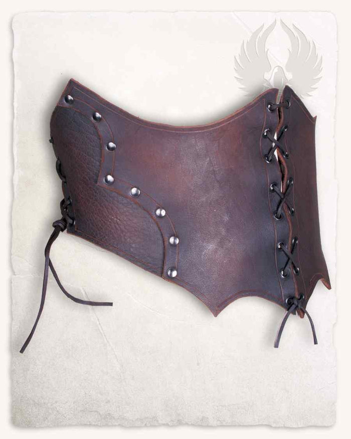 Corset Maren, brown leather