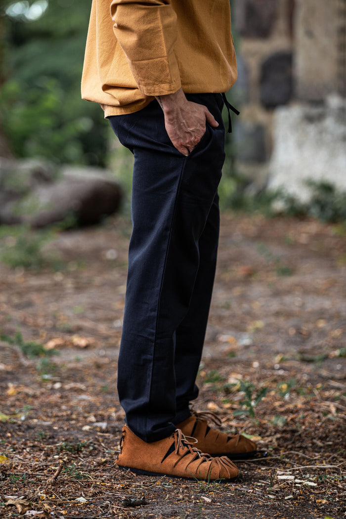 Cotton trousers Alin, black