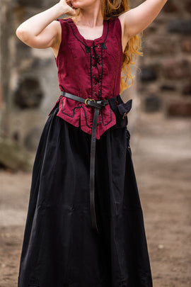 Cintura in pelle nera, 2 cm