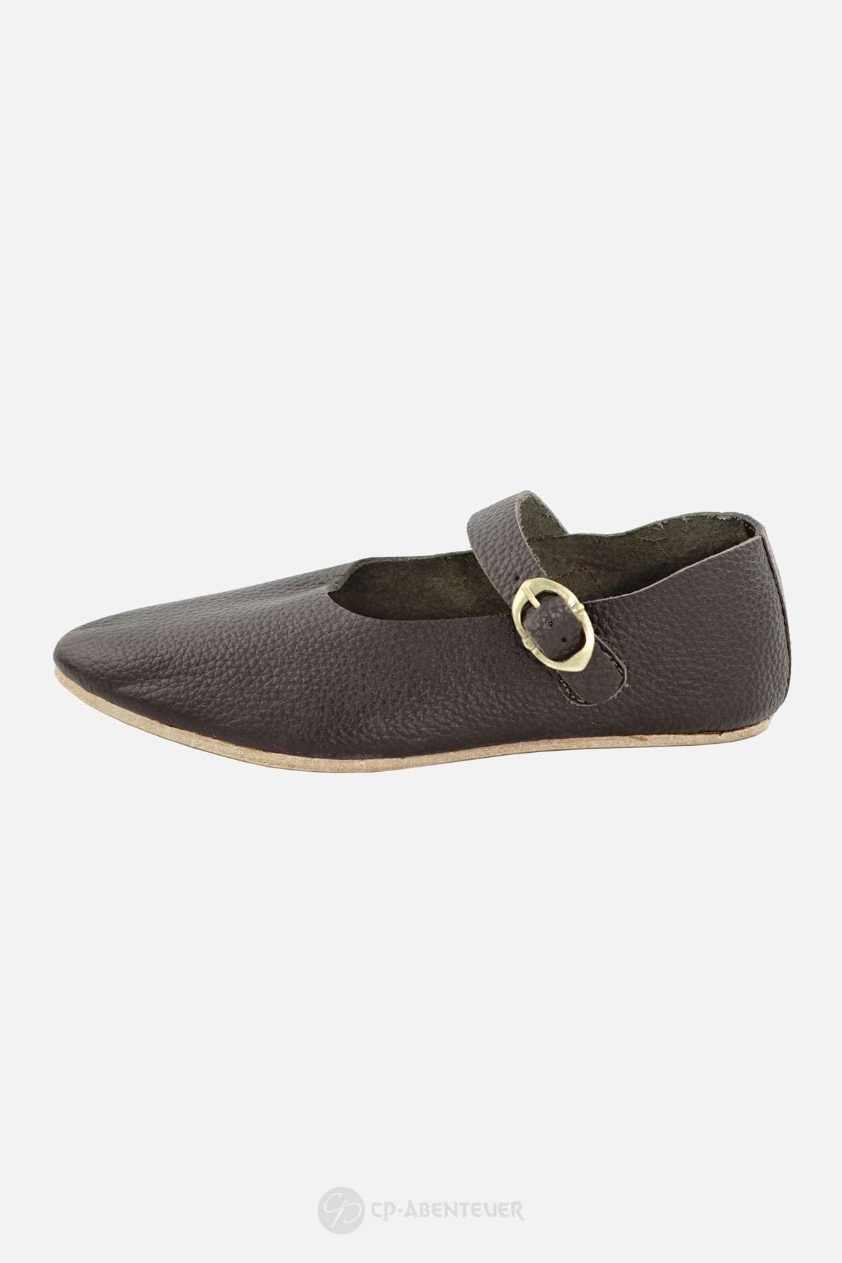 Shoes Hedwig, medieval, brown