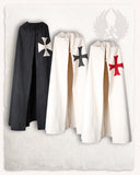Manteau Templier, blanc