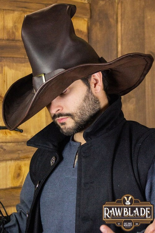 Witch hat Morgana, deluxe, brown