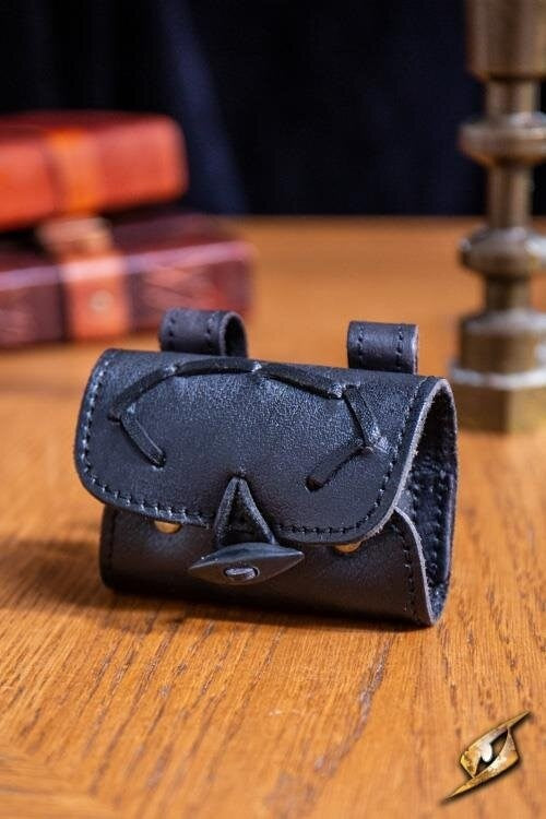 Potion holder with two bottles, black