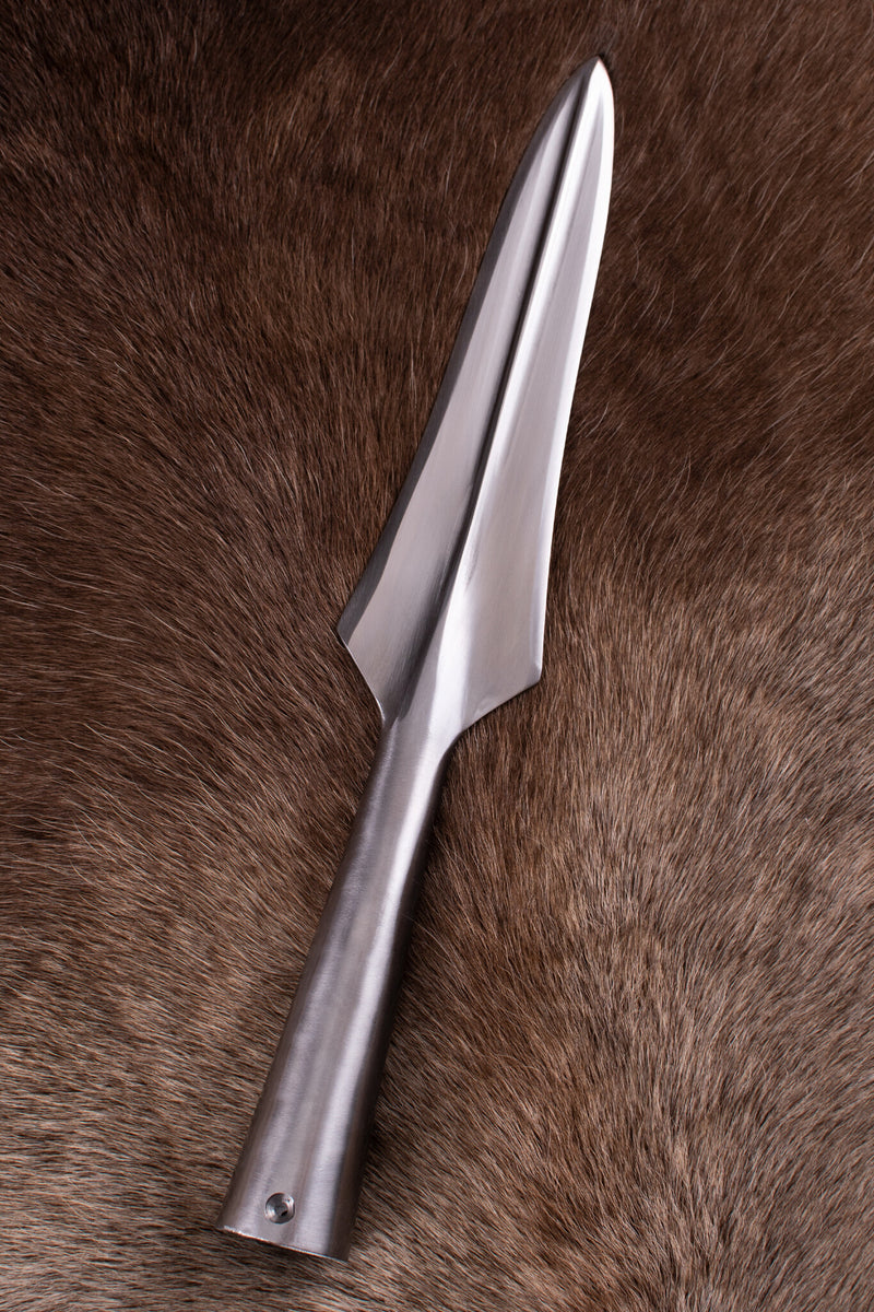 Medeltida spjutspets, ca 33 cm, halvscharp