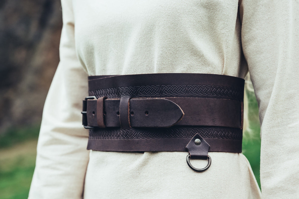 Viking belt Sigrid, dark brown