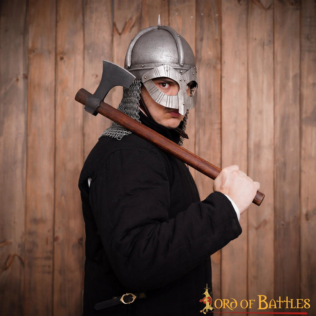 Viking helmet Gjermundbu, patinated, 1.6 mm