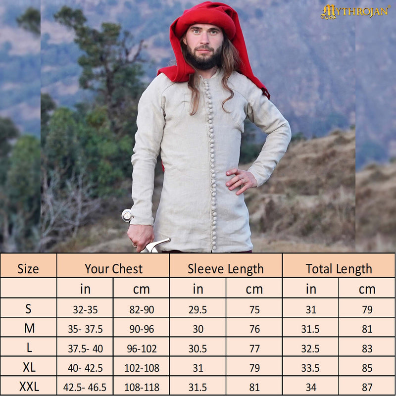 Pourpoint XIV w. Charles de Blois, len, naturalny