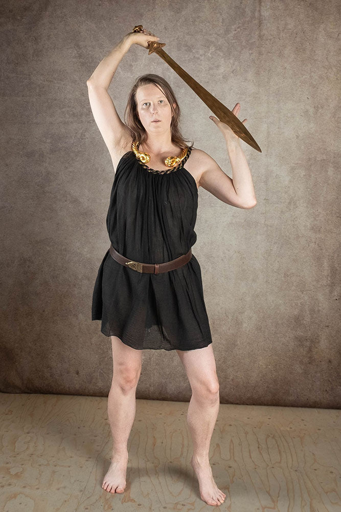 Goddess Dress Artemis, short, black