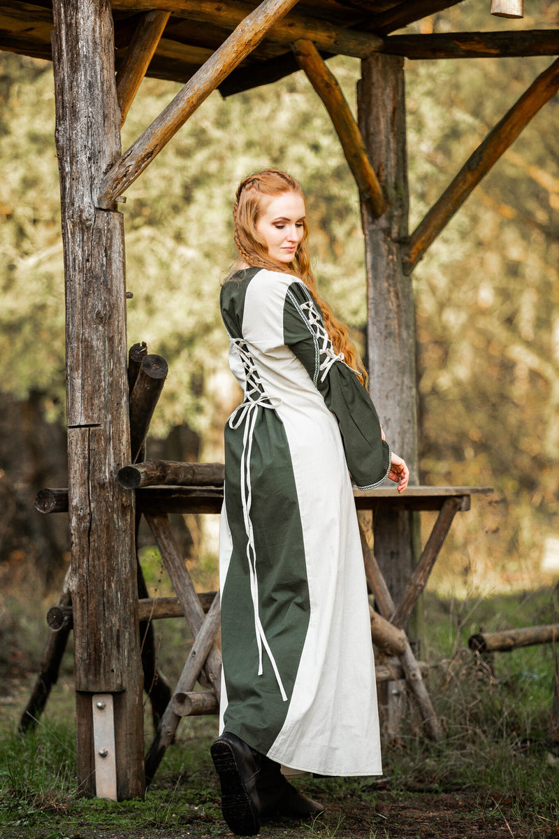 Abito medievale Serena, verde