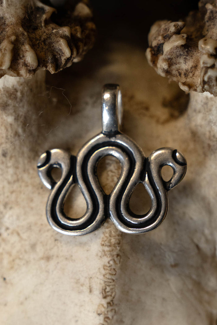 Viking jewellery divider, silvered bronze