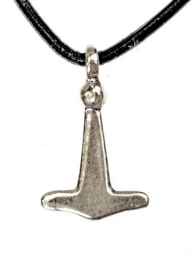 Viking Haithabu Thor's hammer, silvered bronze