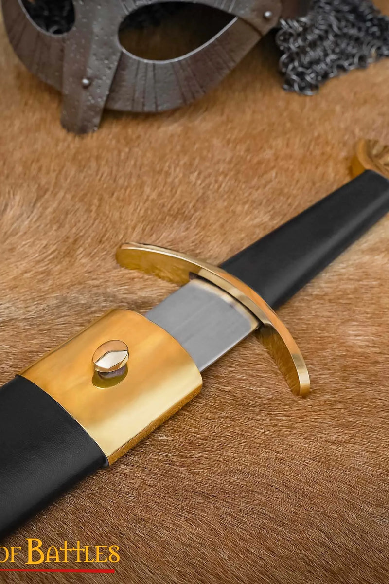 Espada vikinga Ubbe con vaina, semi-afilada