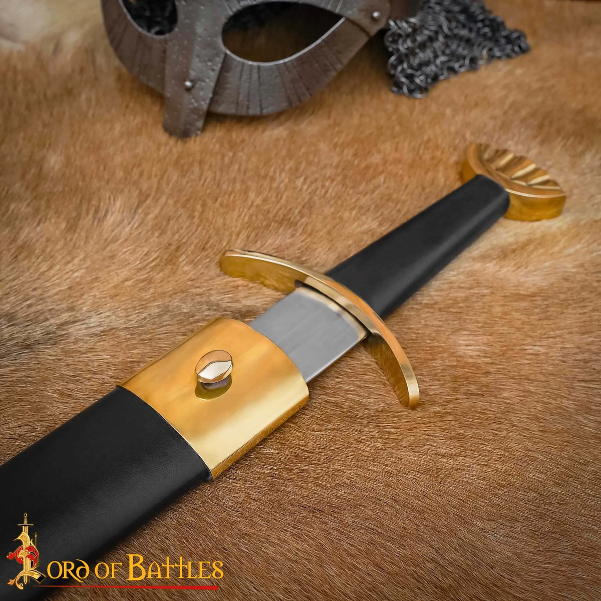 Viking sword Ubbe with scabbard, semi-sharp