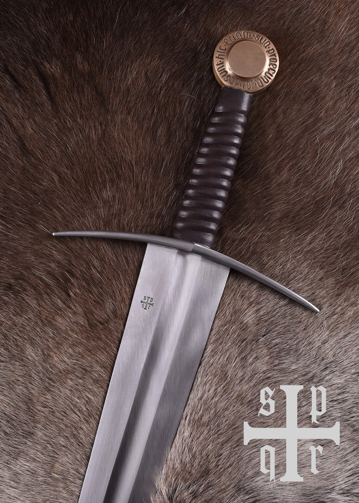 Medieval sword Oakeshott type XIV, copper, blunt (battle-ready)