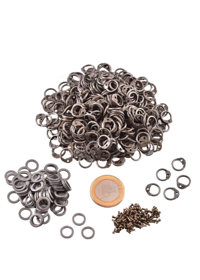 1 kg chain mail rings, mixed, 6 mm
