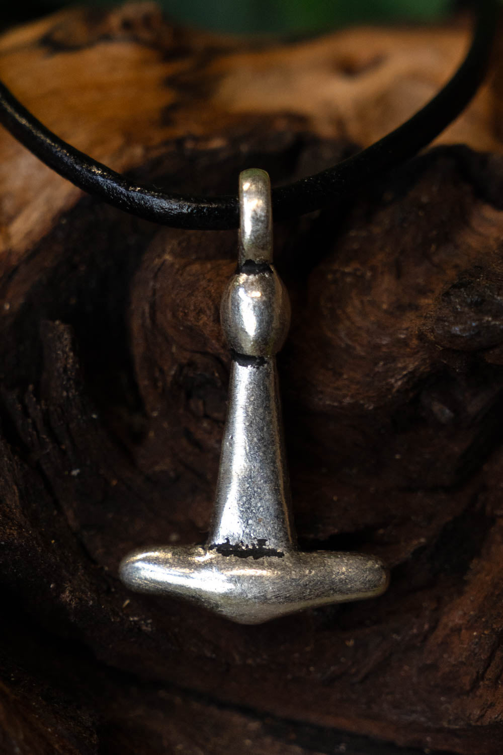 Viking Haithabu Thor's hammer, silvered bronze