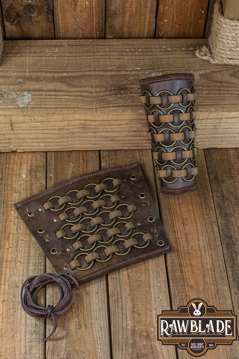 Fighter bracers, brun