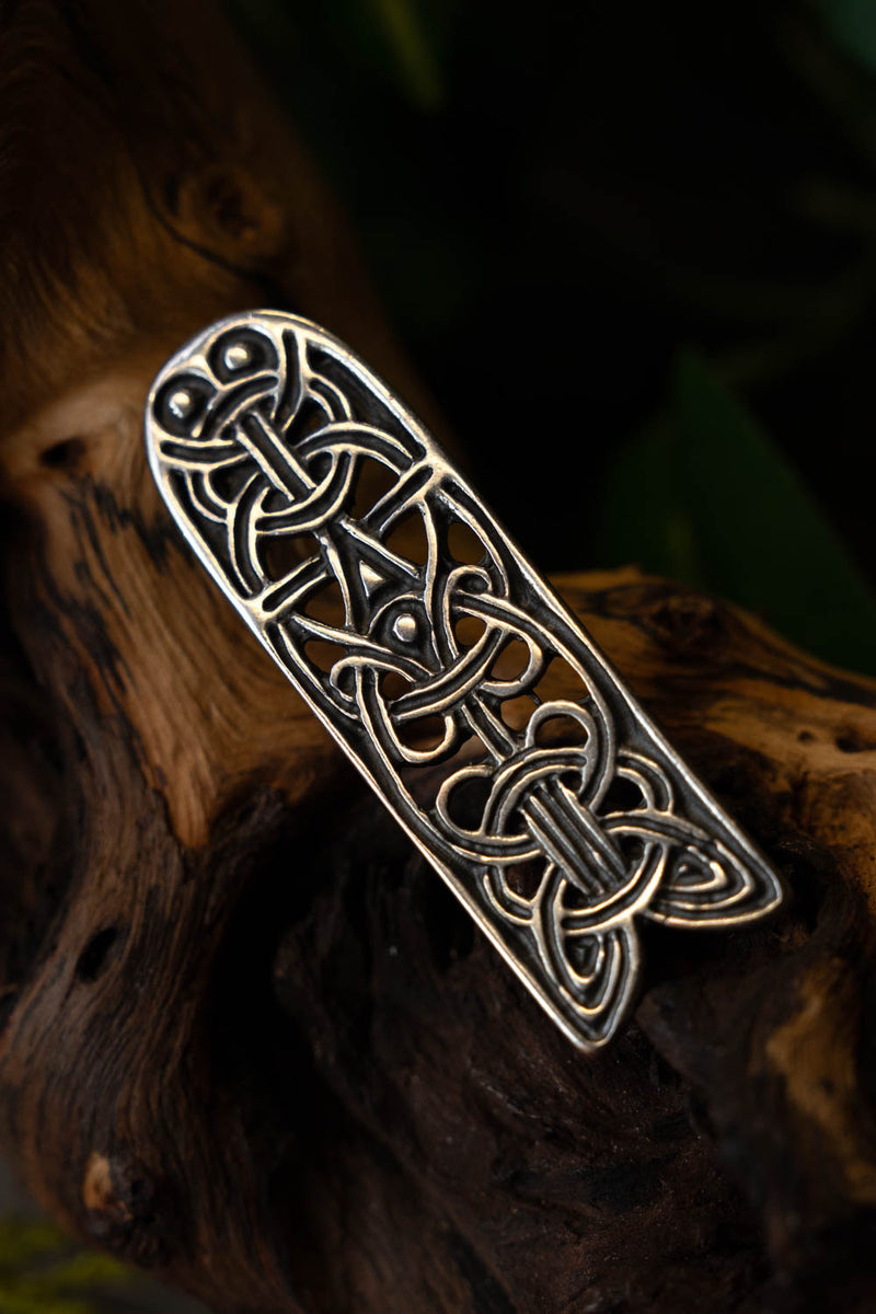 Jorvik belt end, silver color