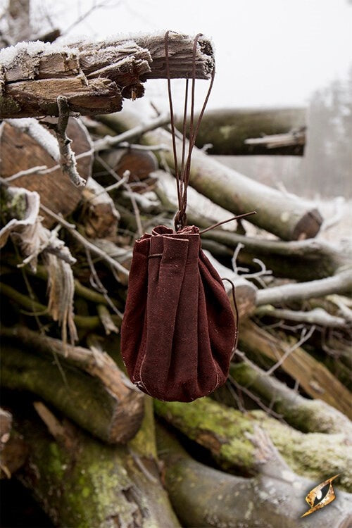 Leather pouch Michelangelo, brown
