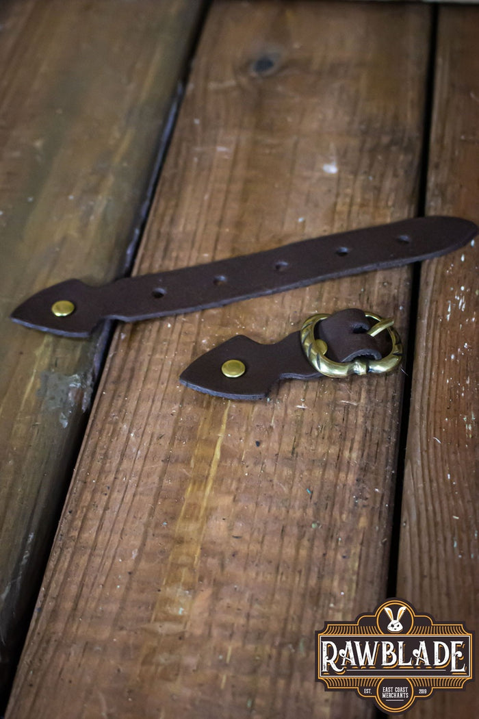 Strip with buckle - Brown and Golden