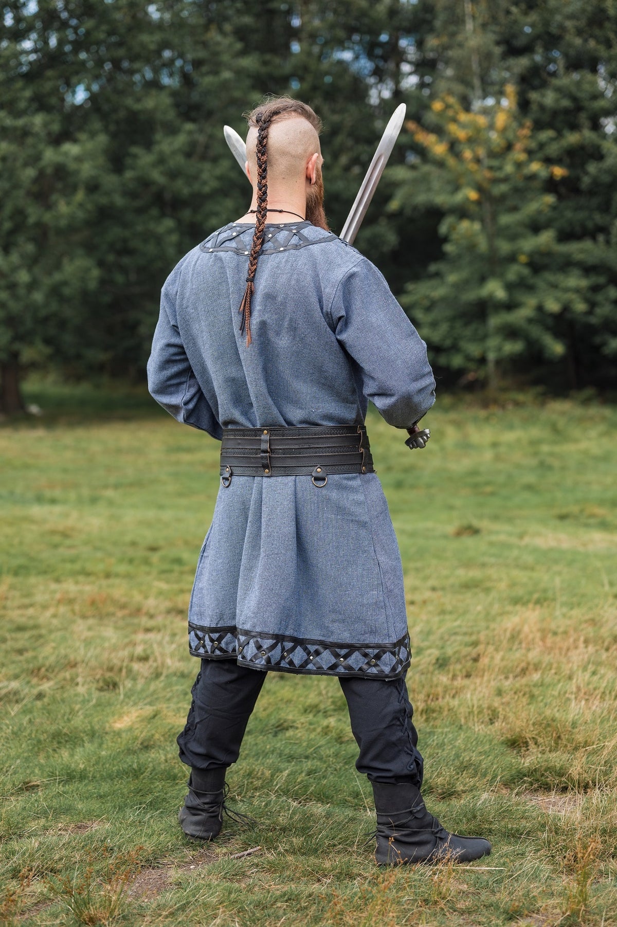 Tunic Viking Jarl Ragnvald, blue-gray