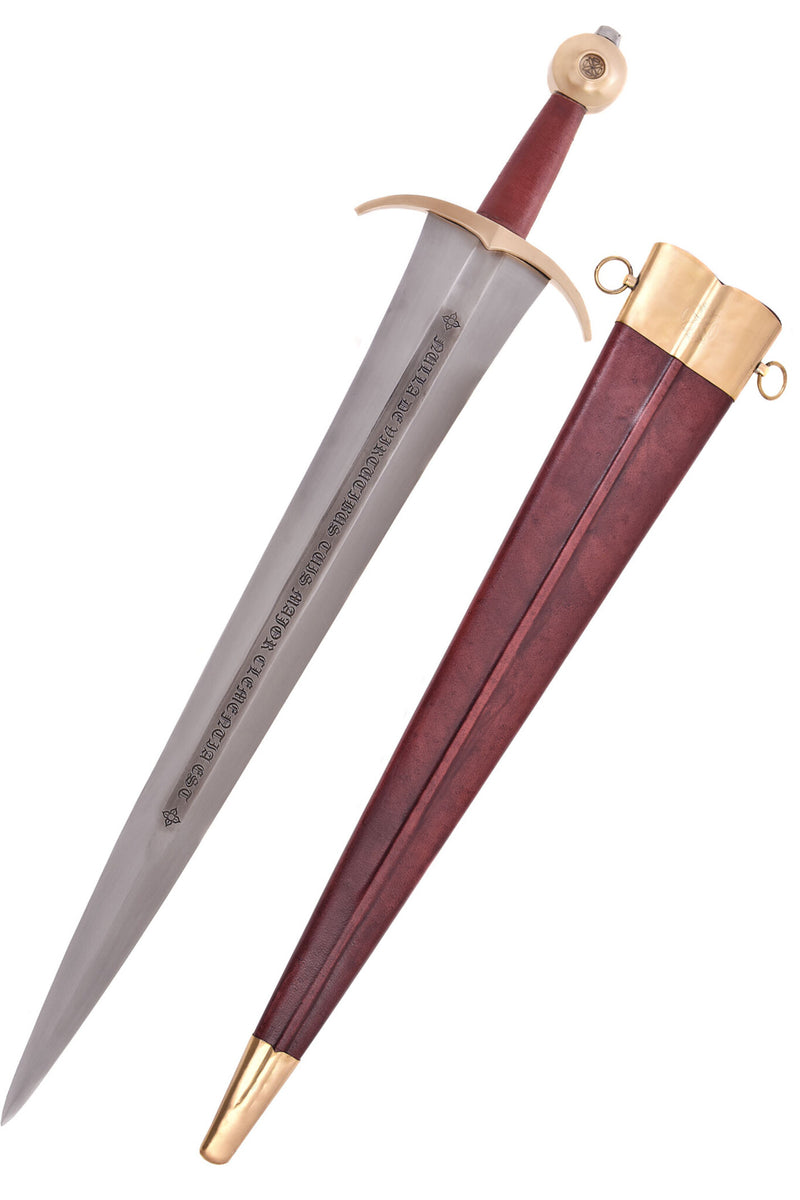 Spada di Filippo IV con fodero, XIV secolo, semi-affilata