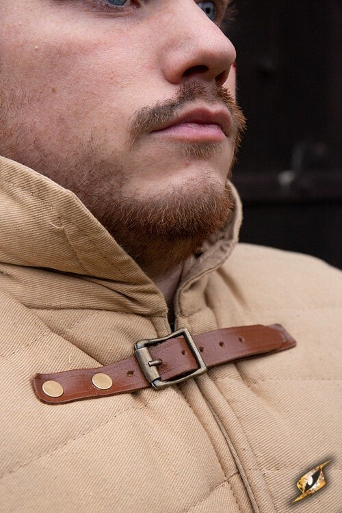 Medieval gambeson, beige