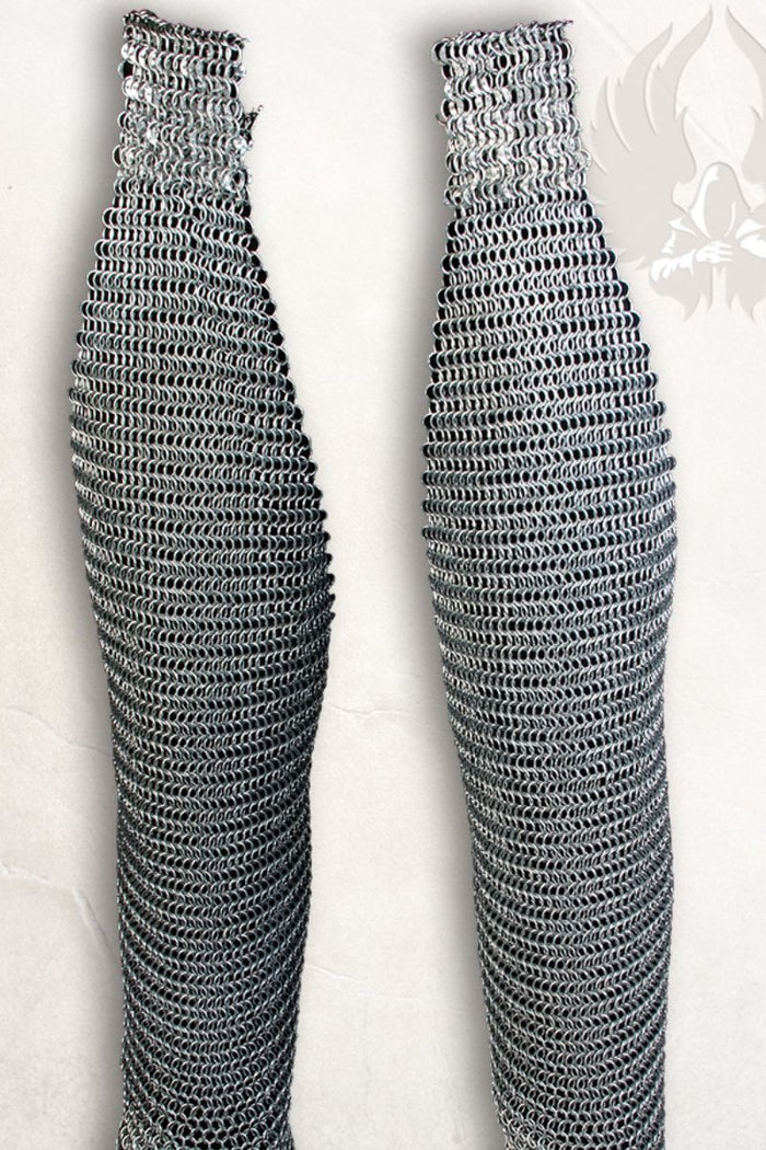 Chainmail chausses Richard, butted round rings, 8 mm