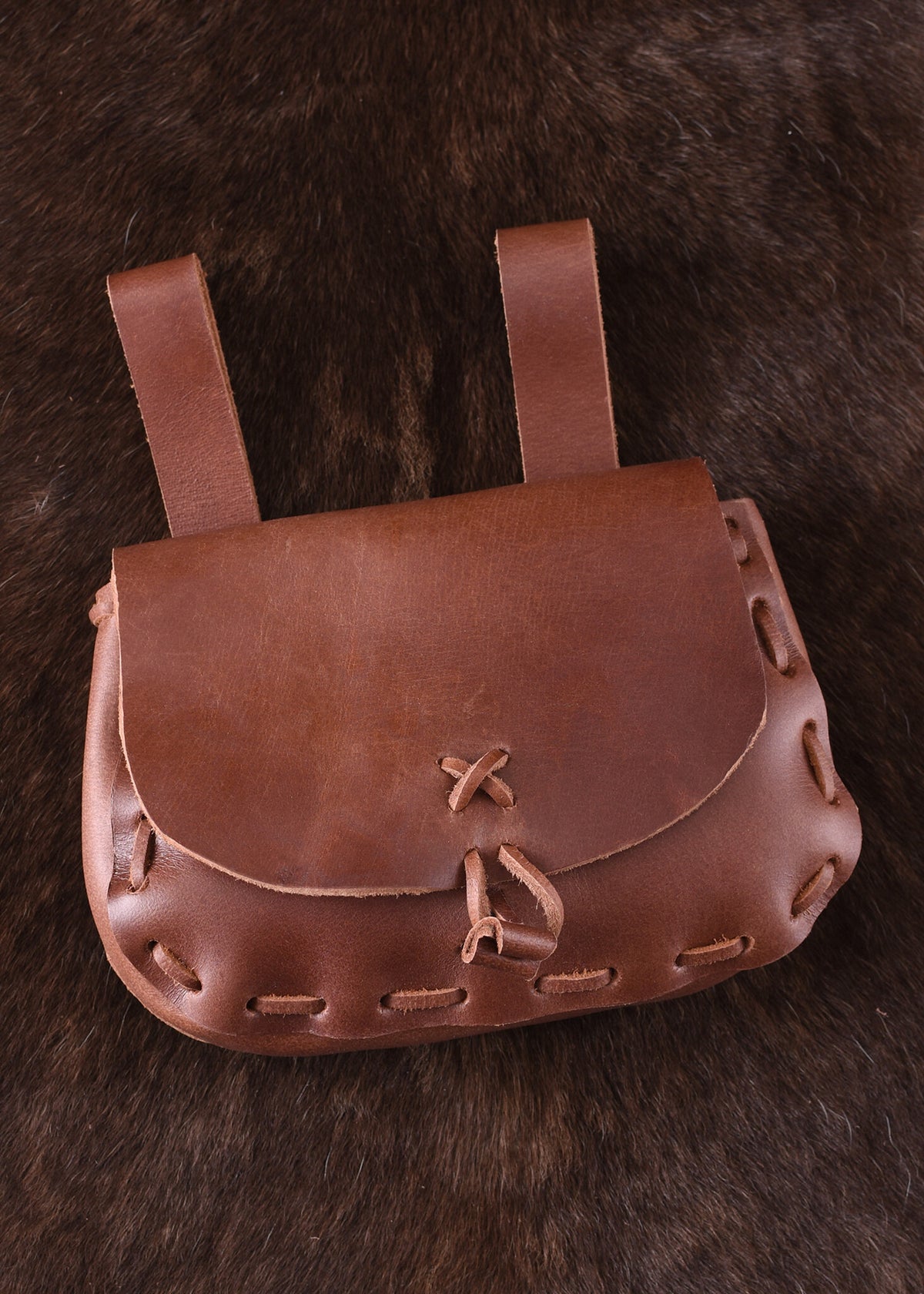 Brown bag, 18 x 14 x 6 cm