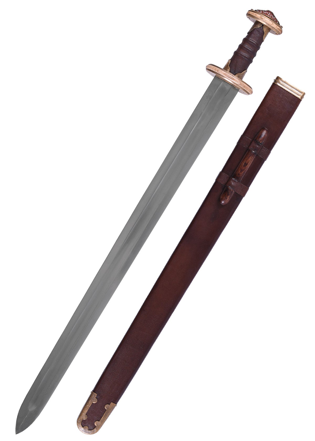 Sutton Hoo sword with enamel, semi-sharp