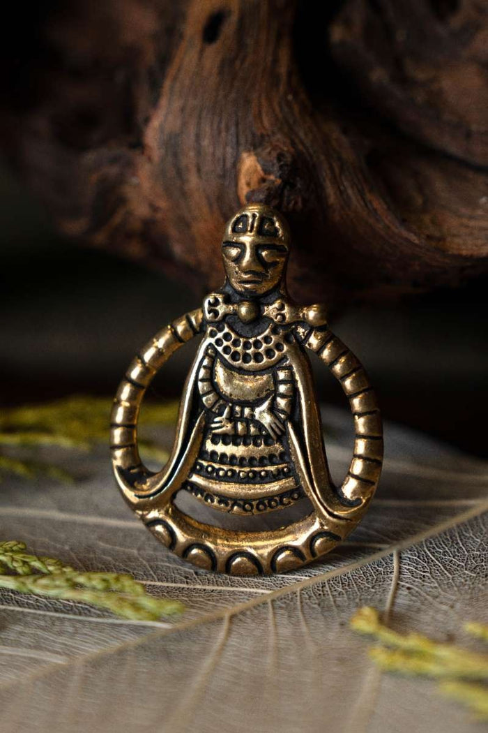 Viking Völva-amulet Aska, bronze