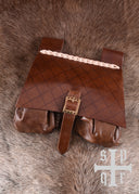 Sacoche de ceinture médiévale du XIVe siècle