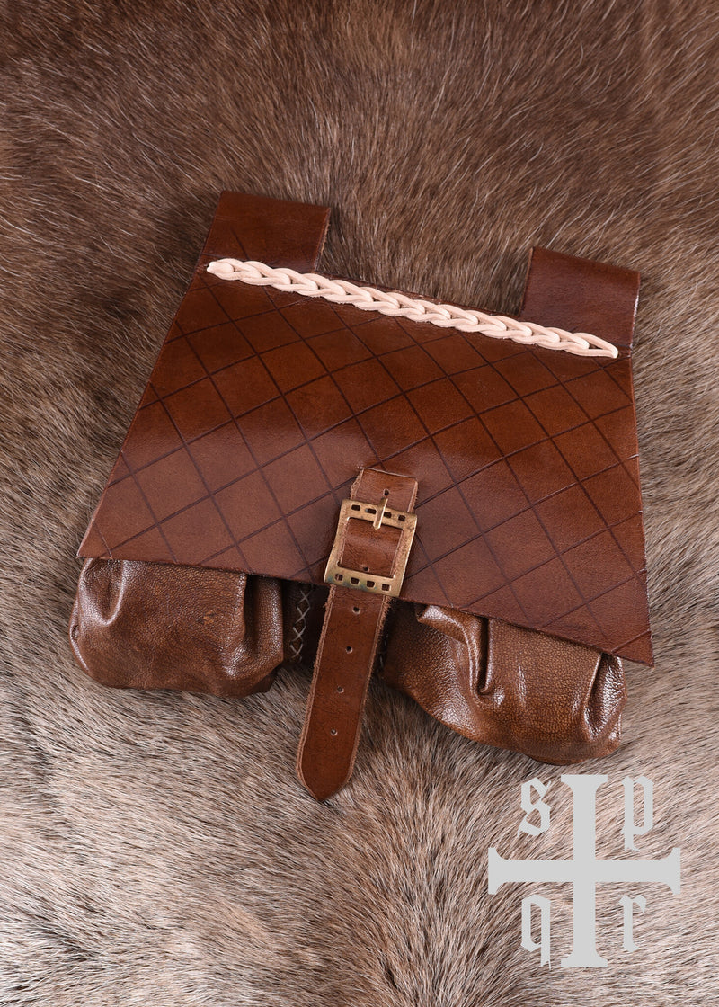 Sacoche de ceinture médiévale du XIVe siècle