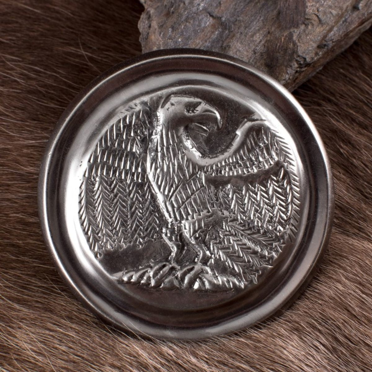 Roman phalera eagle silver colour