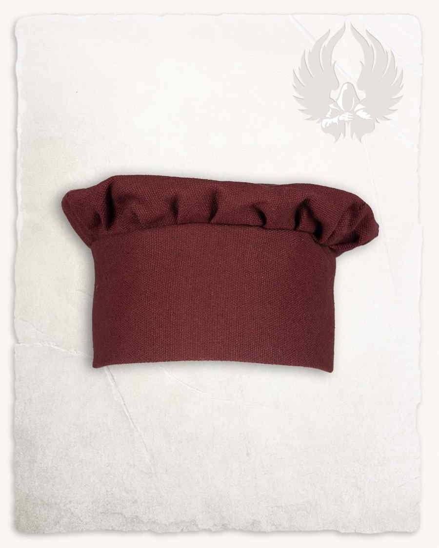 Medieval hat Armin, burgundy red