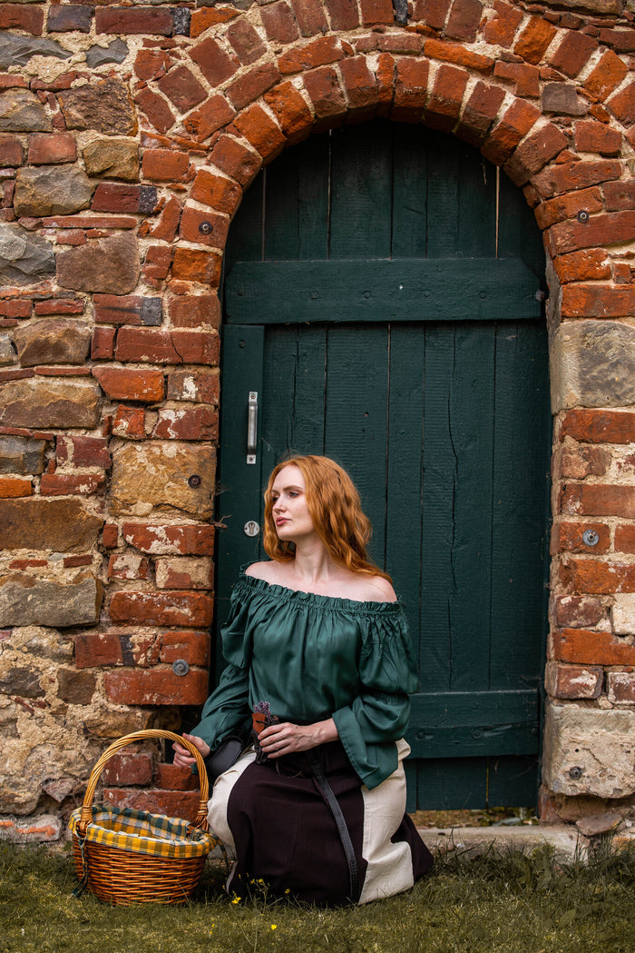 Baroque blouse, green
