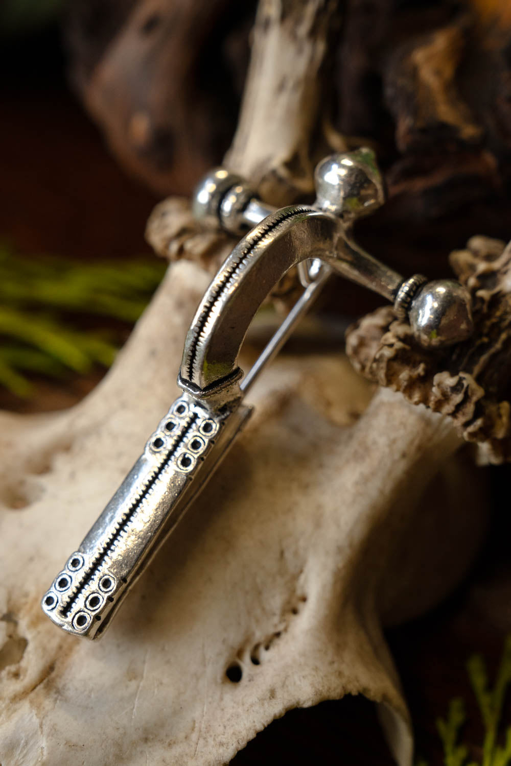 Roman crossbow fibula, silvered bronze