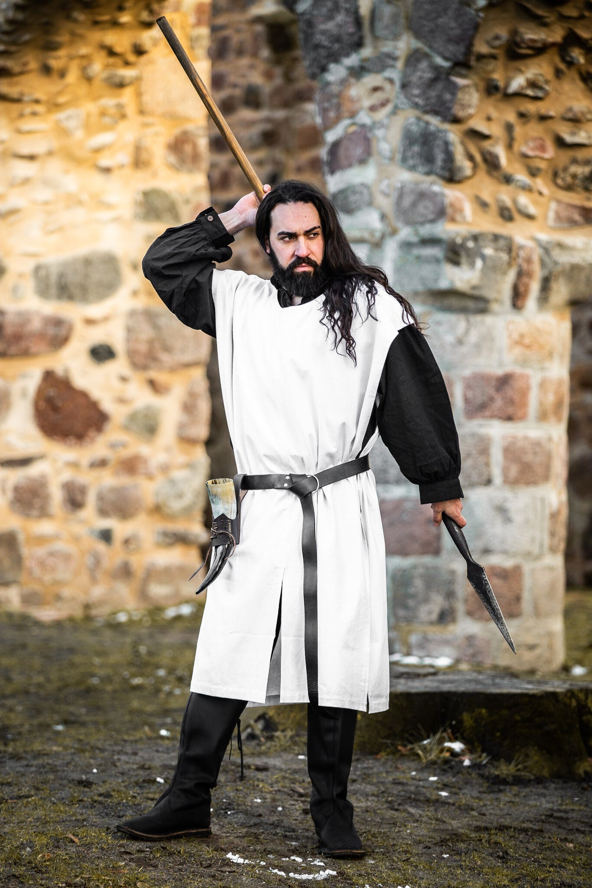 Surcoat men, white