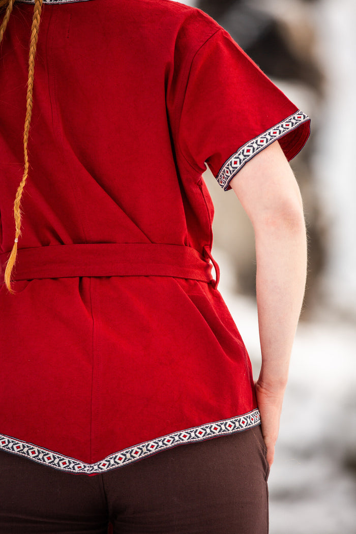 Valkyrie tunic Brynhild, red