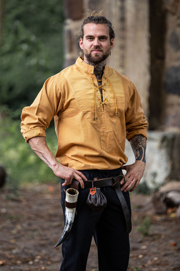 Hand-woven shirt, honey